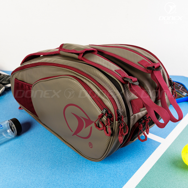 Balo thể thao Donex Gear BB-1606 xám phối đỏ đô